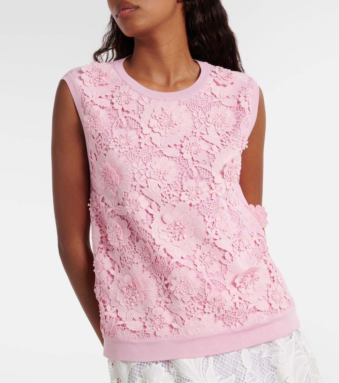 Top con encaje floral | Oscar de la Renta