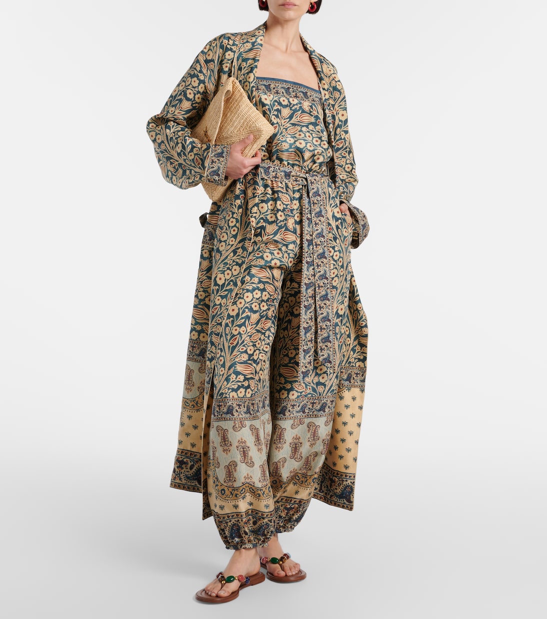 Mono Hede de seda estampado | Loro Piana