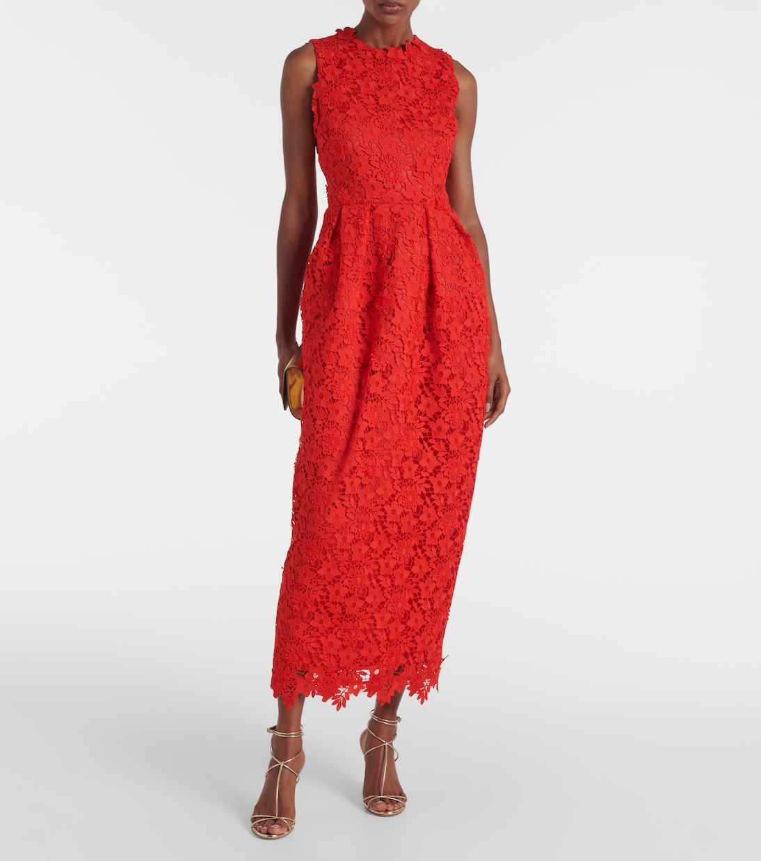 Midikleid Alani aus Spitze | Safiyaa