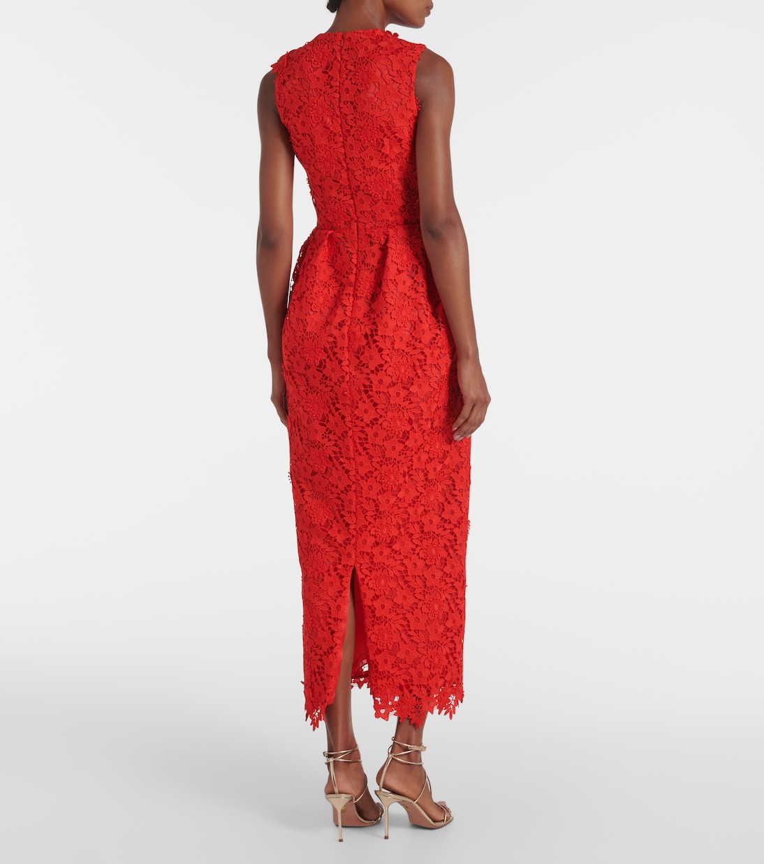 Midikleid Alani aus Spitze | Safiyaa