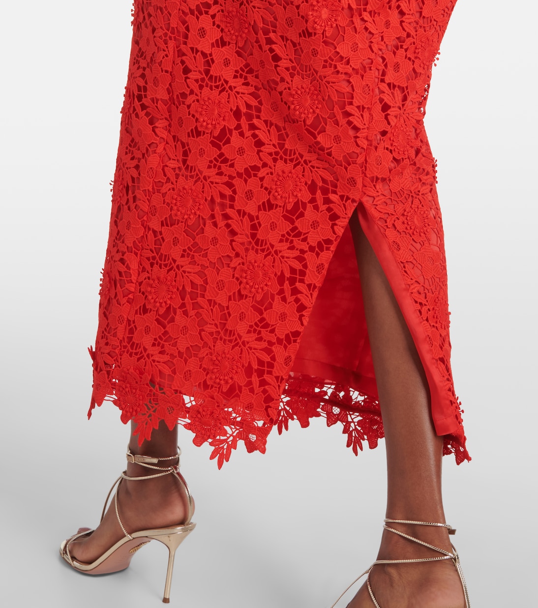 Midikleid Alani aus Spitze | Safiyaa