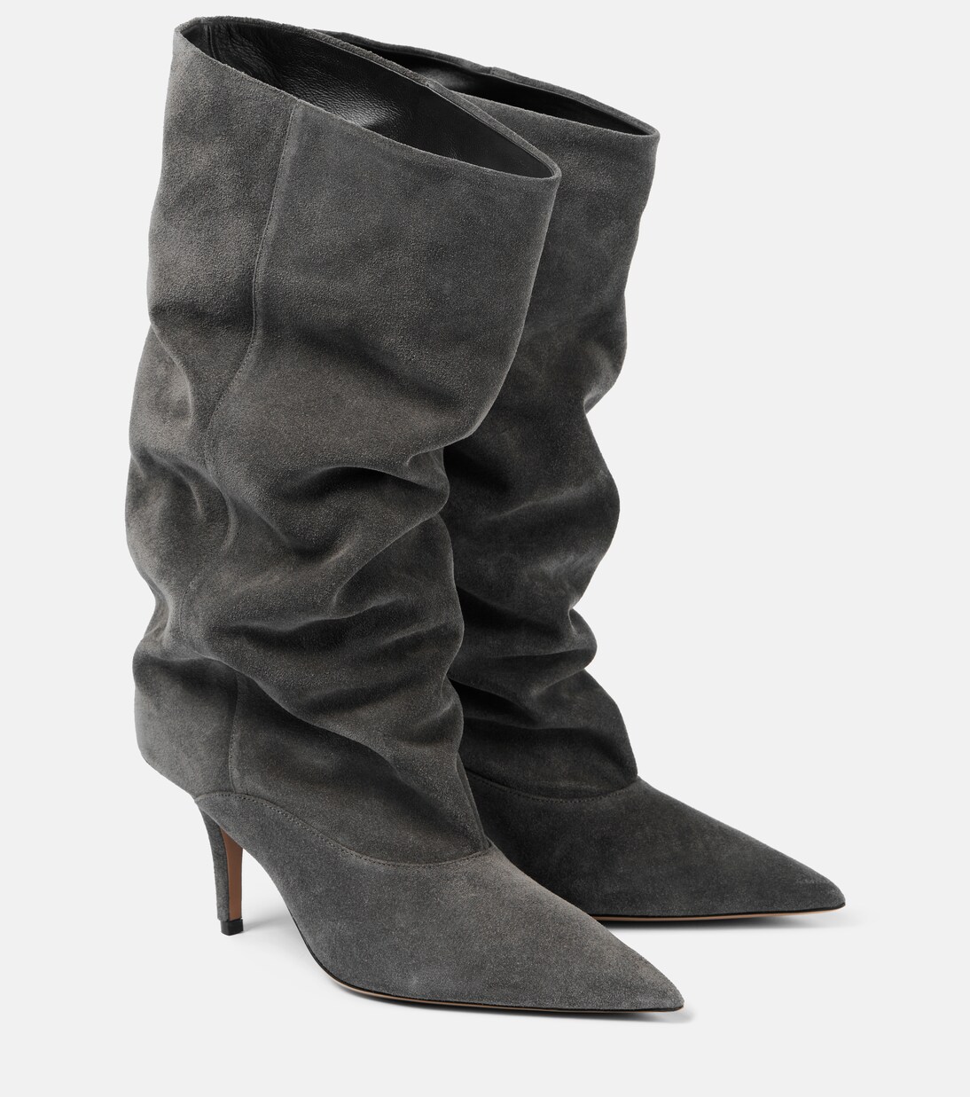 Ines 75 suede boots in grey Paris Texas Mytheresa