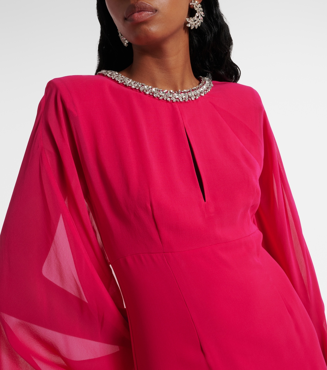 Verzierte Robe aus Seiden-Chiffon | Roland Mouret