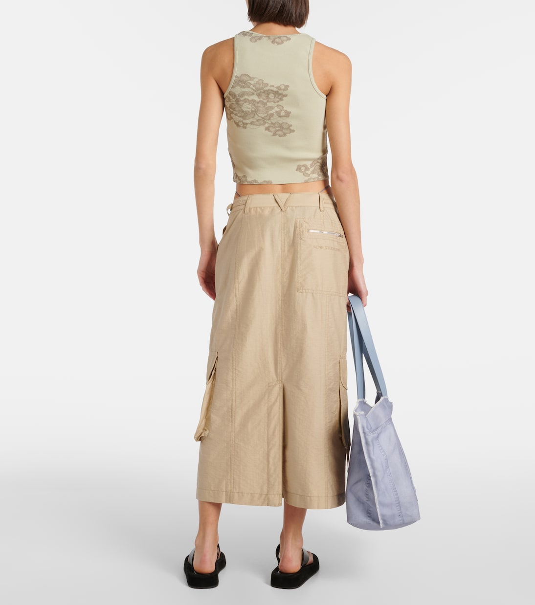 Top imprimé en coton mélangé | Acne Studios