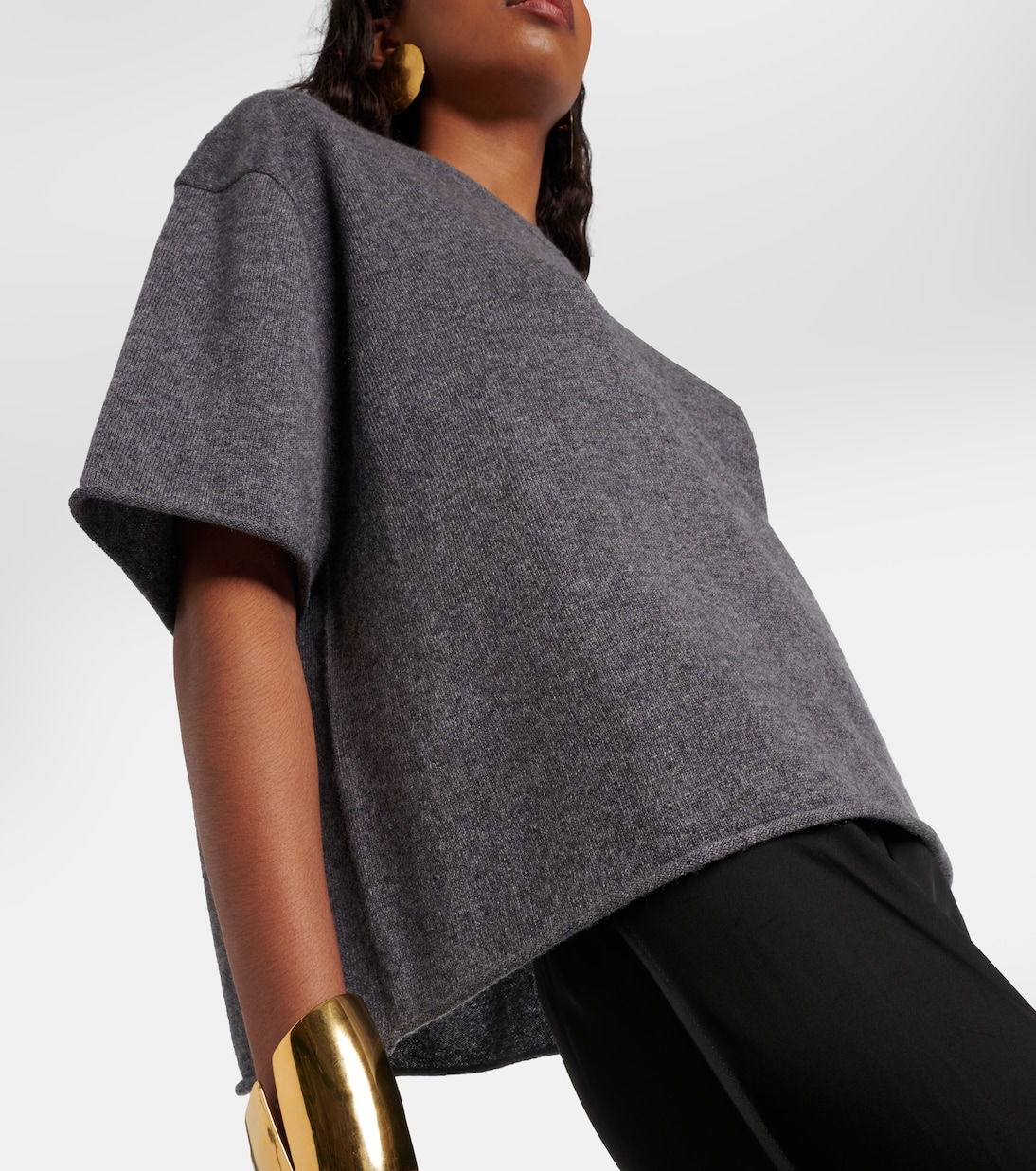 Camiseta Cila de punto de cachemir | Lisa Yang
