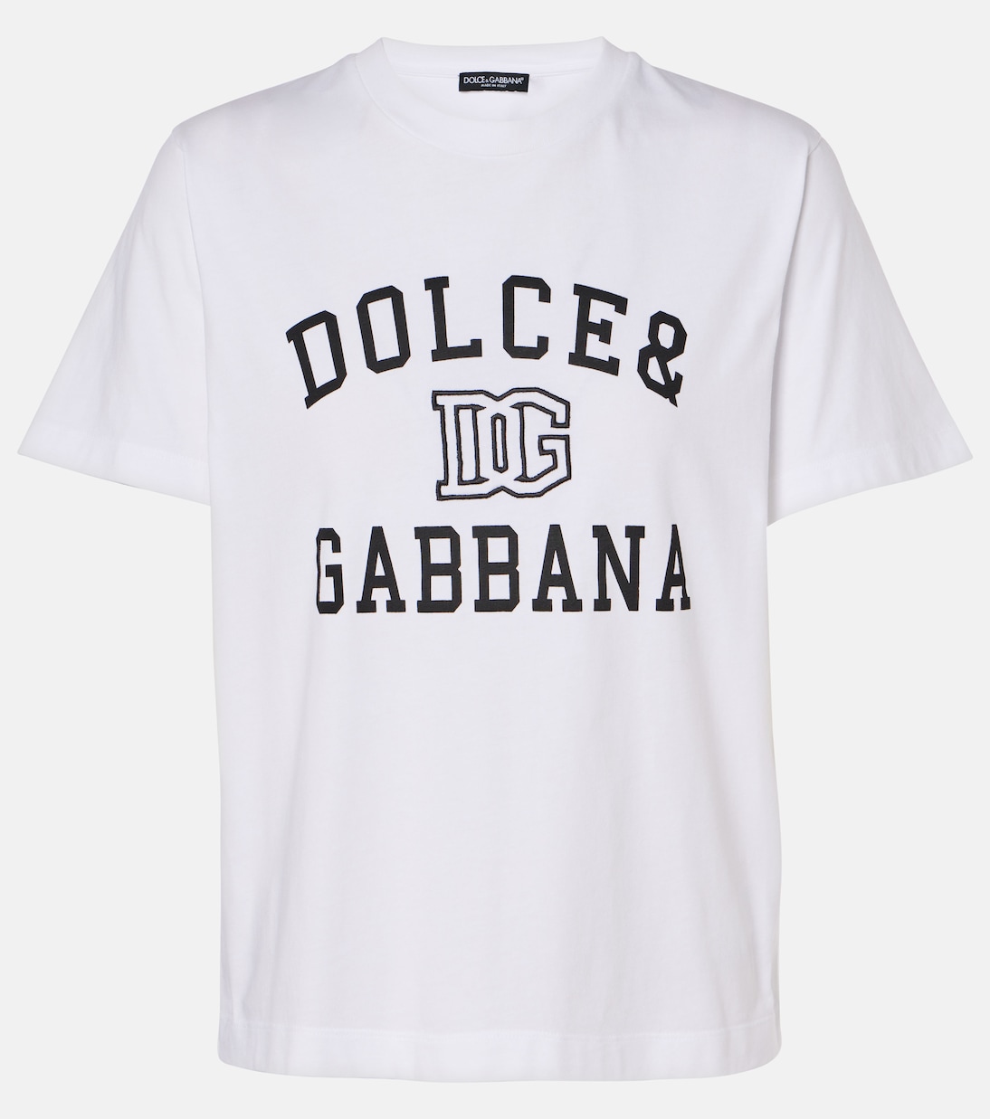 Camiseta de jersey de algodón con logo | Dolce&Gabbana