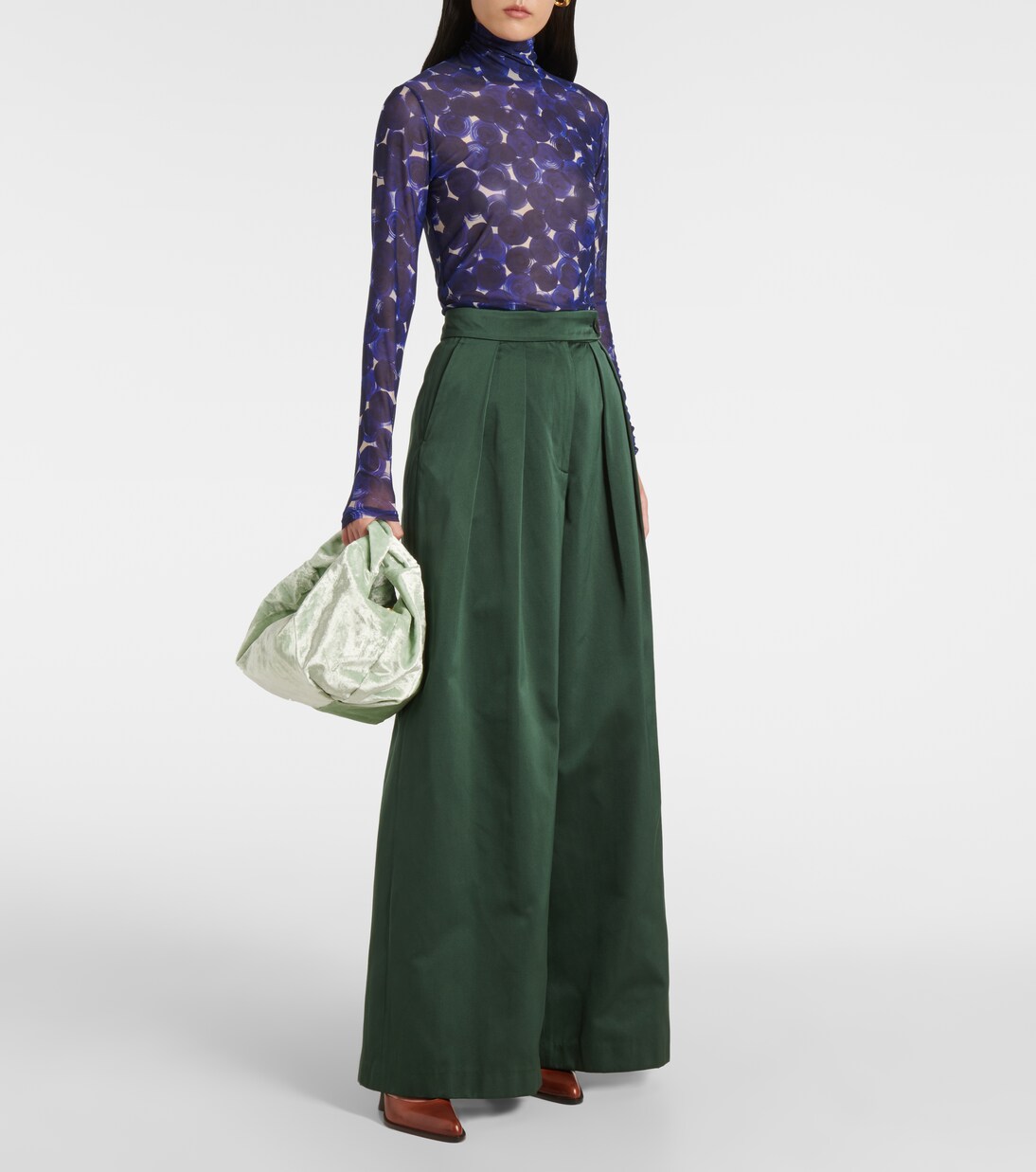 Sac Twist Small en velours | Dries Van Noten