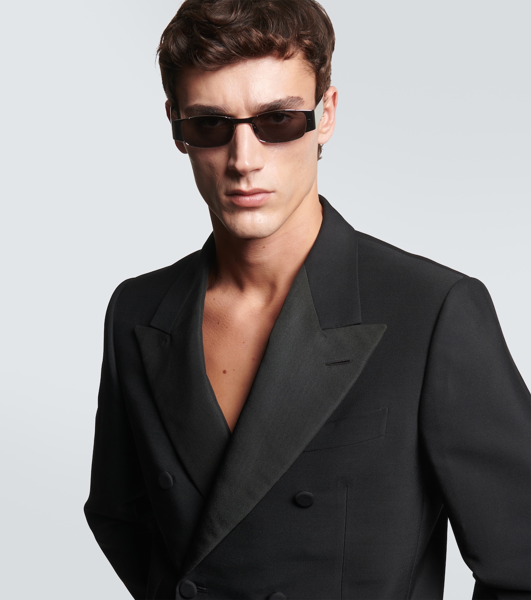 SL 738 rectangular sunglasses | Saint Laurent
