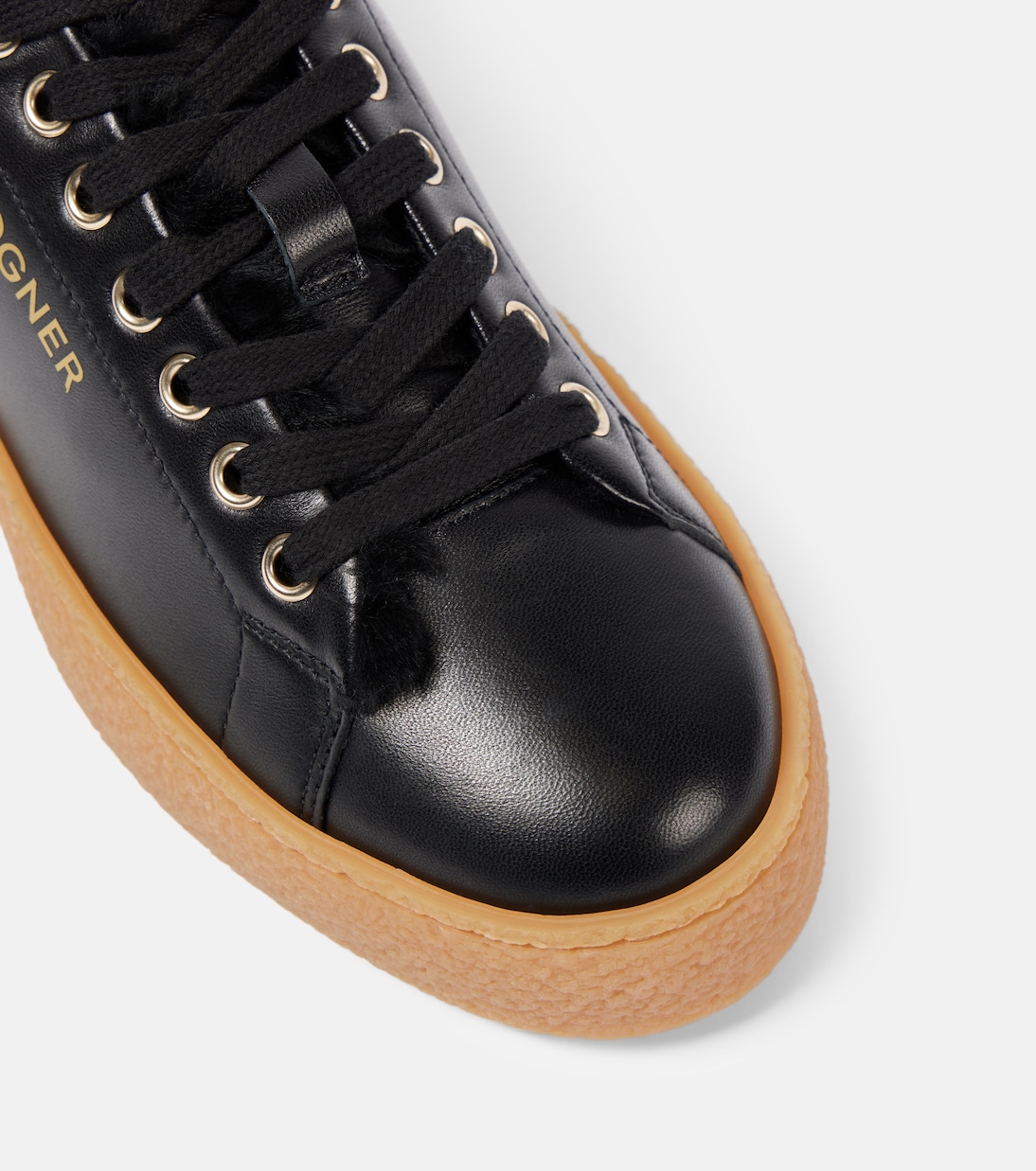 Baskets Lucerne en cuir et shearling | Bogner