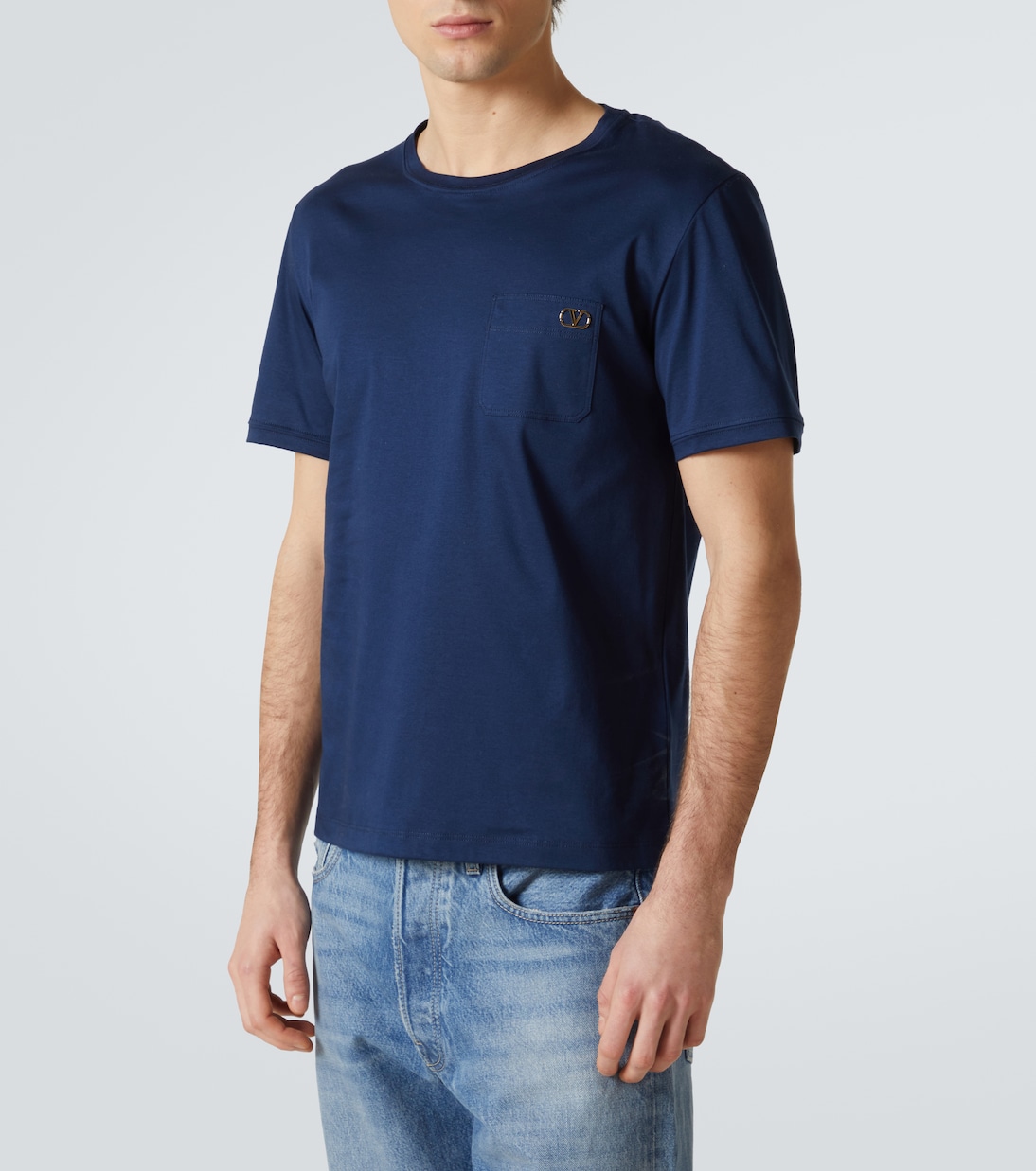 Camiseta de jersey de algodón con VLogo | Valentino