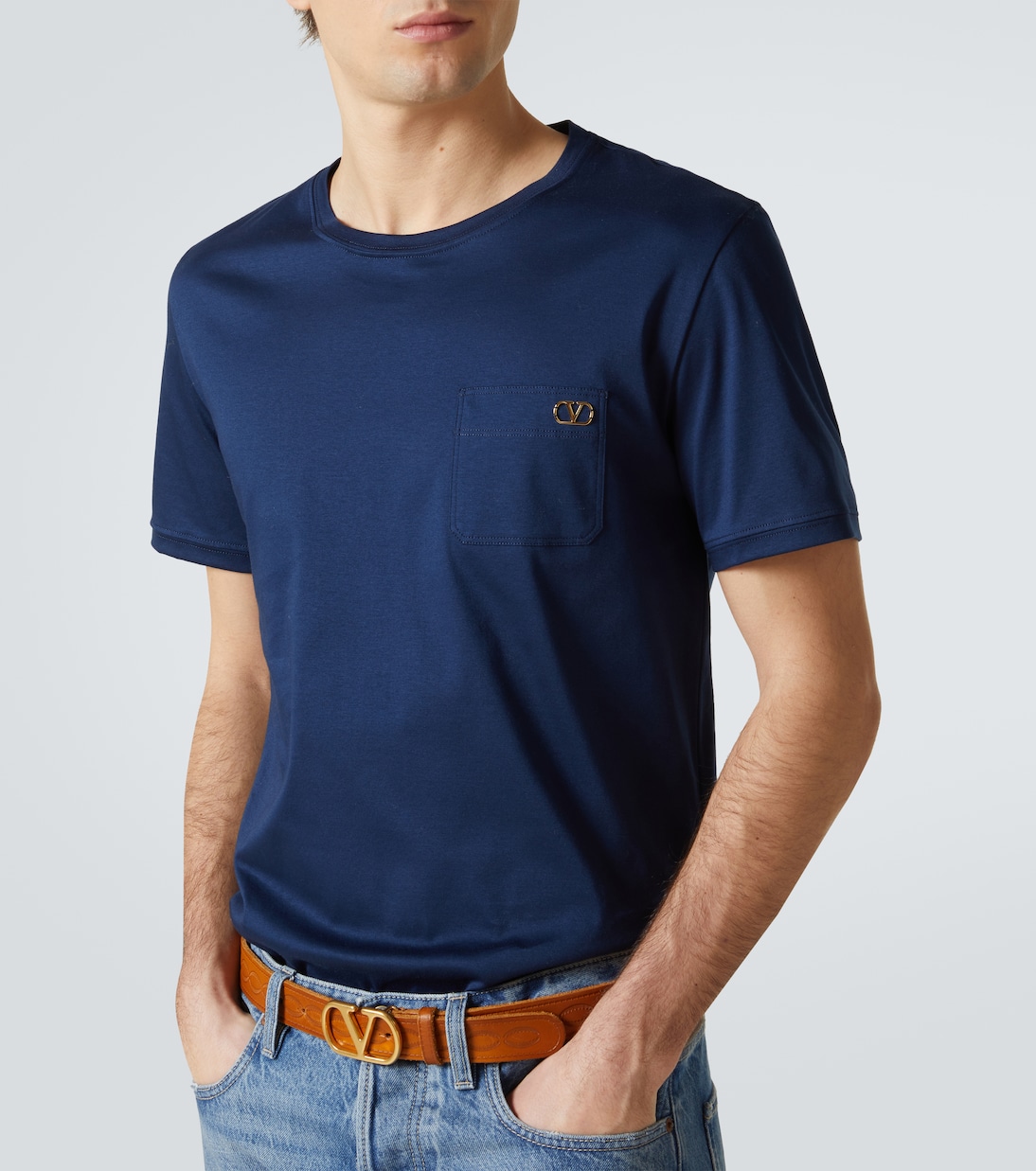 Camiseta de jersey de algodón con VLogo | Valentino