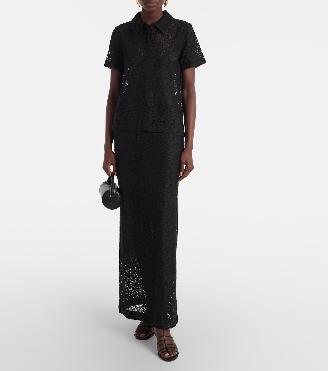 Gonna lunga Jasmine in pizzo a fiori | Proenza Schouler