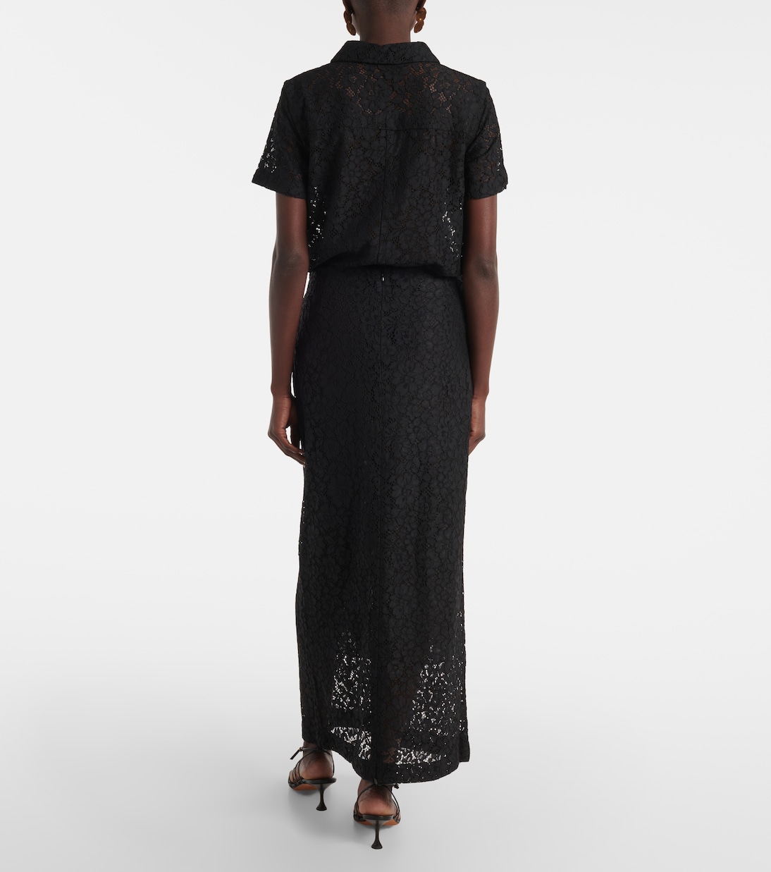 Gonna lunga Jasmine in pizzo a fiori | Proenza Schouler