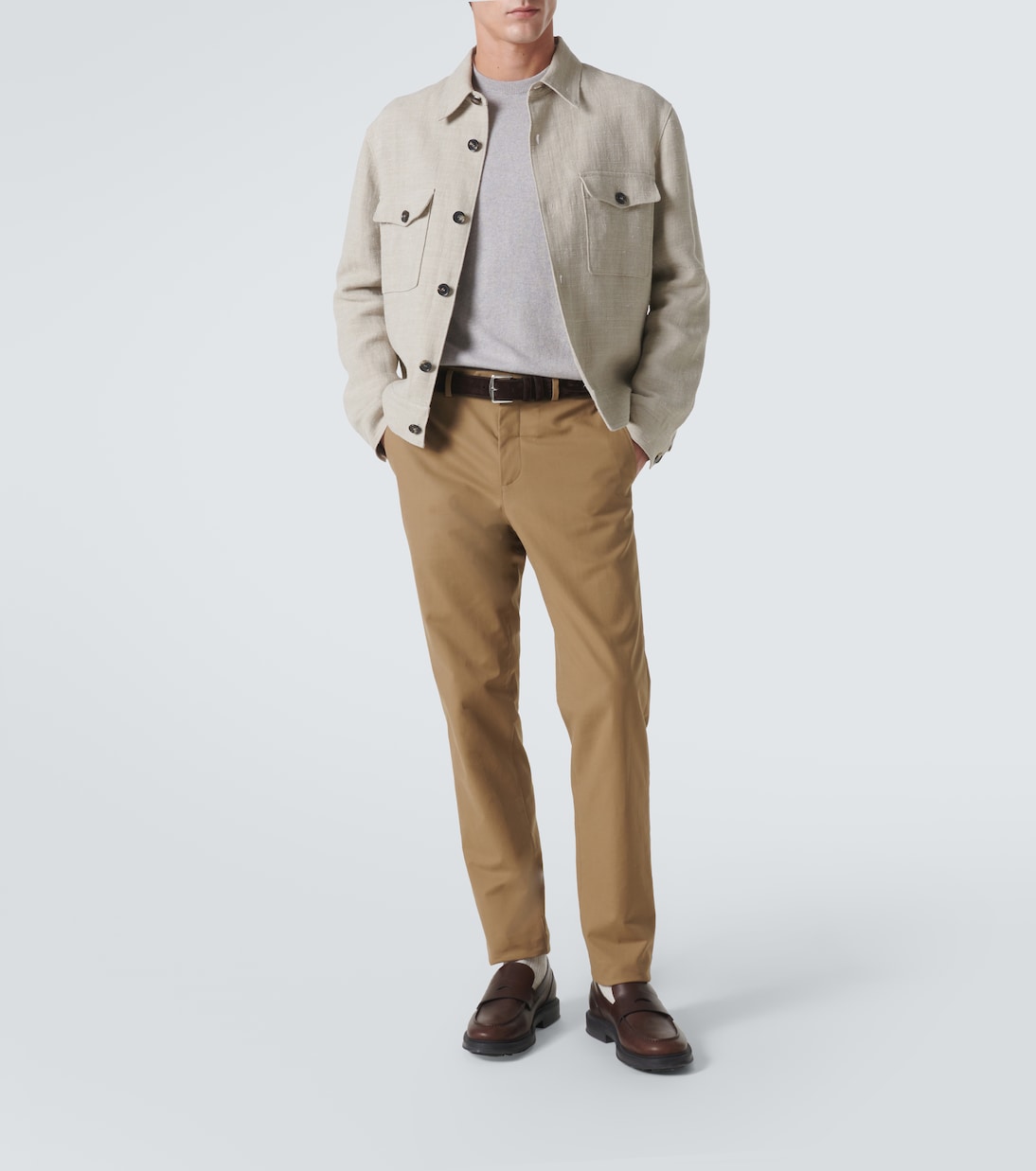 Pantalones chinos Carlo de mezcla de algodón | Loro Piana