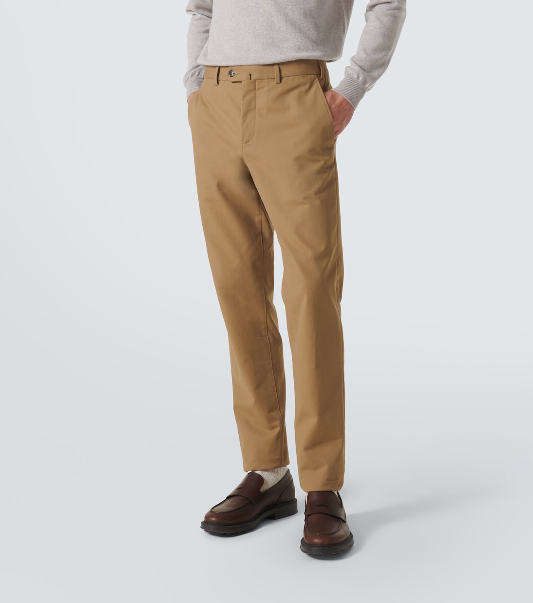 Pantalones chinos Carlo de mezcla de algodón | Loro Piana