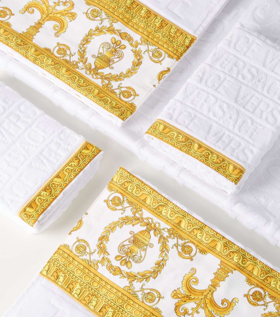 Set di 5 asciugamani in spugna di cotone | Versace Home