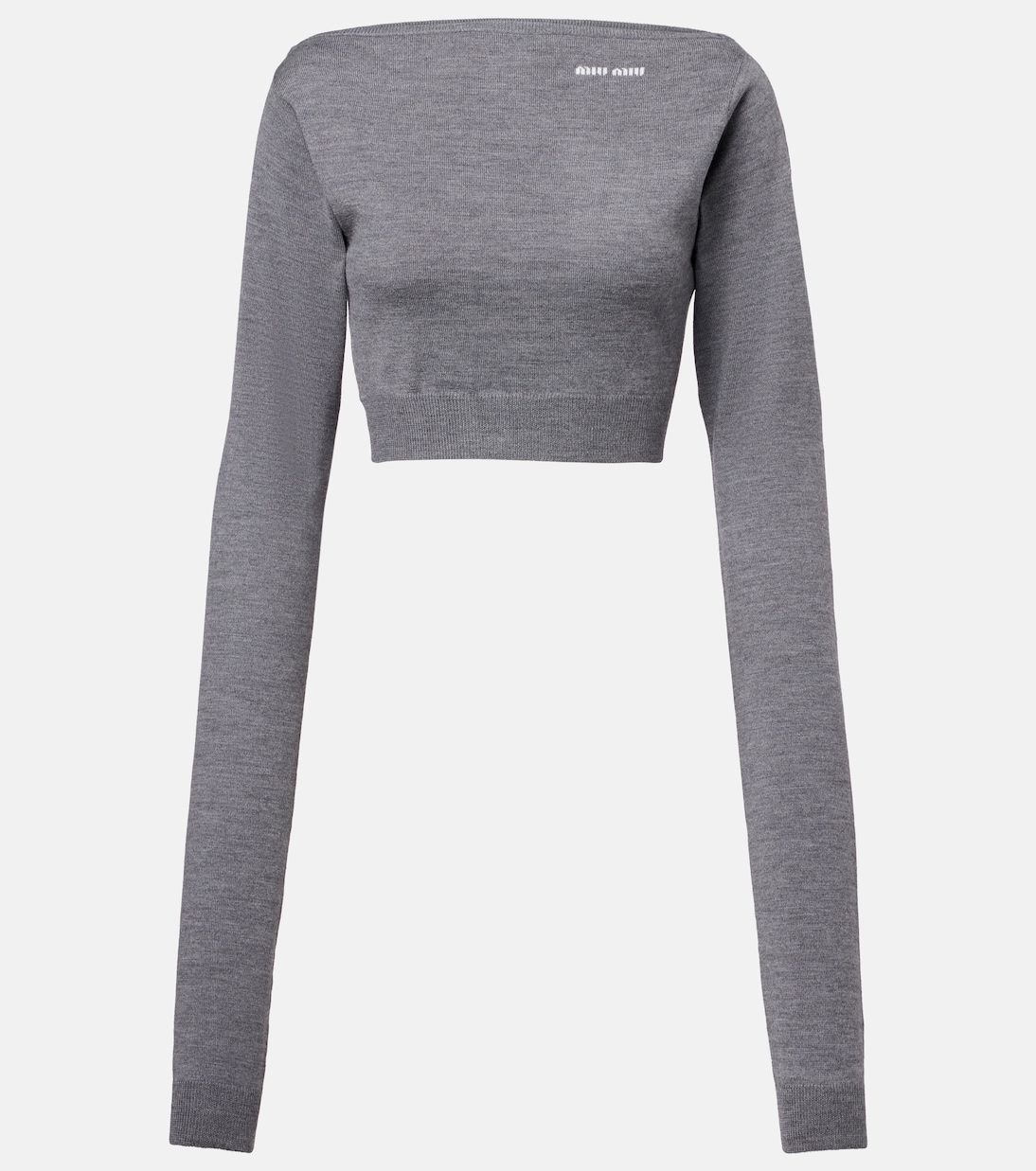 Cropped-Pullover aus Wolle | Miu Miu