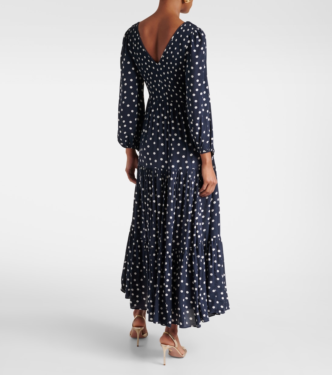 Vestido midi Brooke con lunares | Rixo