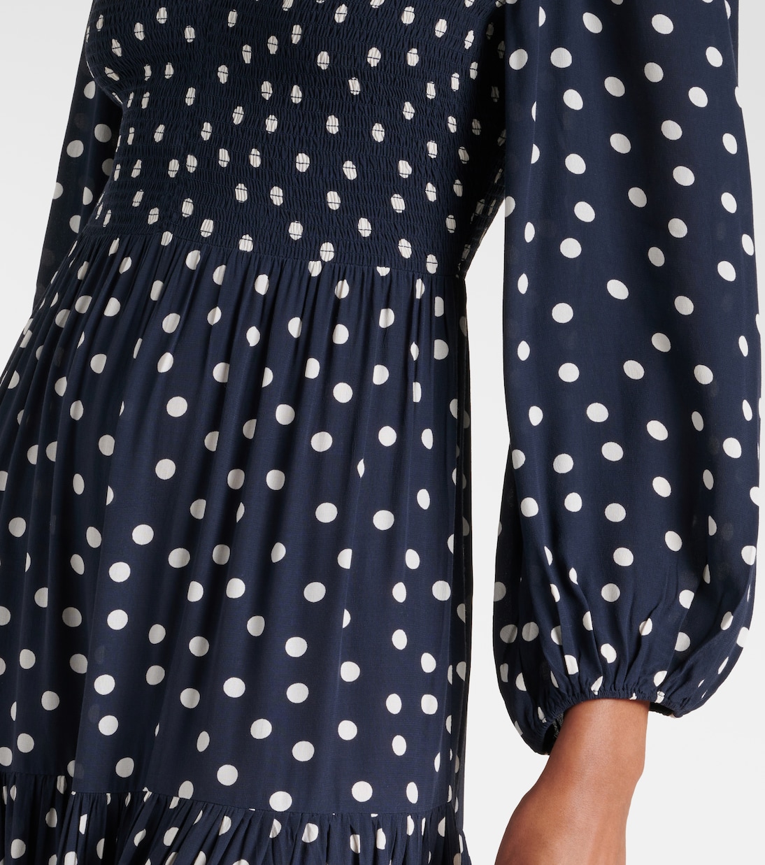 Vestido midi Brooke con lunares | Rixo