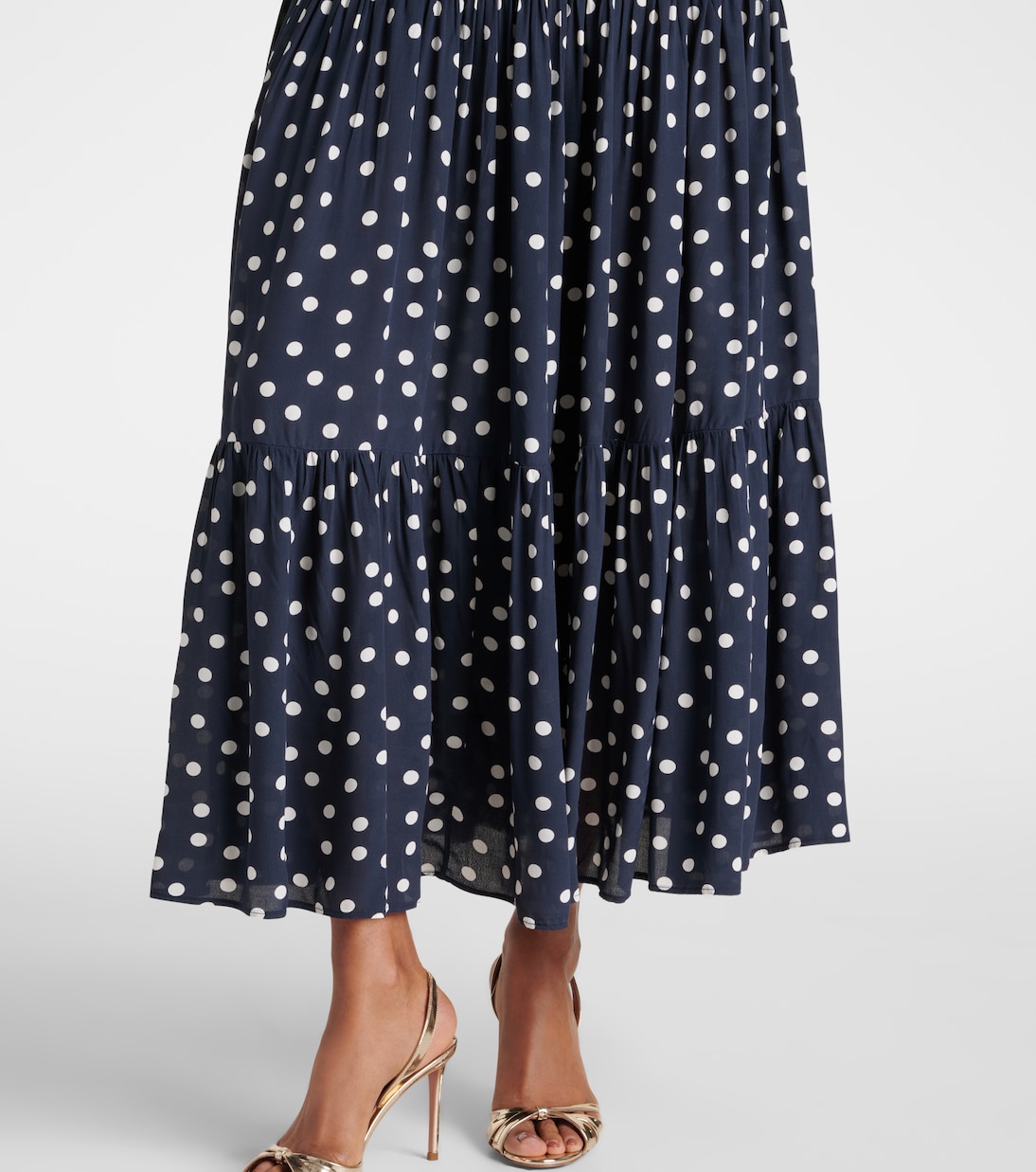 Vestido midi Brooke con lunares | Rixo