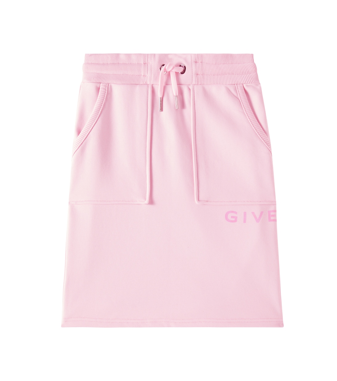 Gonna in misto cotone con logo | Givenchy Kids