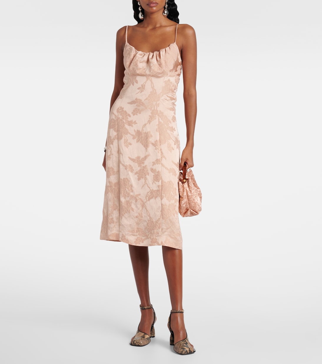 Abito lungo Dirios in jacquard floreale | Dries Van Noten