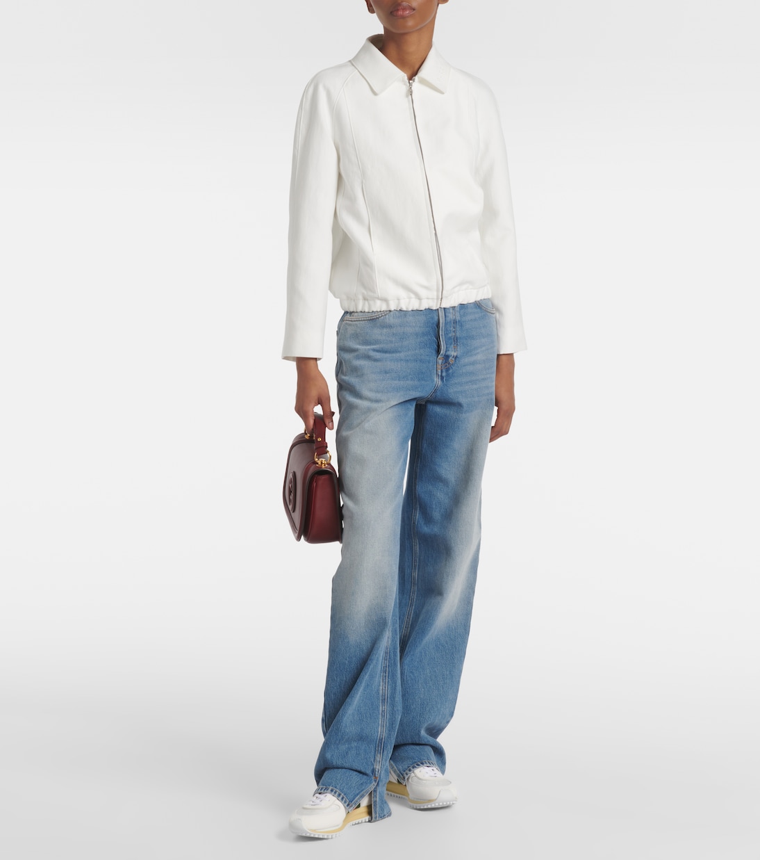 Chaqueta en mezcla de lino y algodón | Gucci