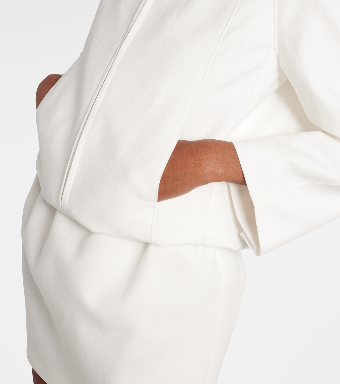 Chaqueta en mezcla de lino y algodón | Gucci