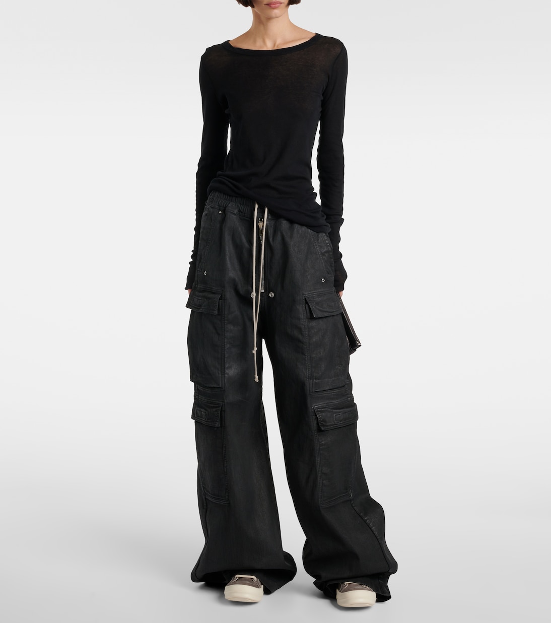 Scarpe da ginnastica in tela vintage DRKSHDW di Rick Owens, stile Hollywood per giovani trendy.
