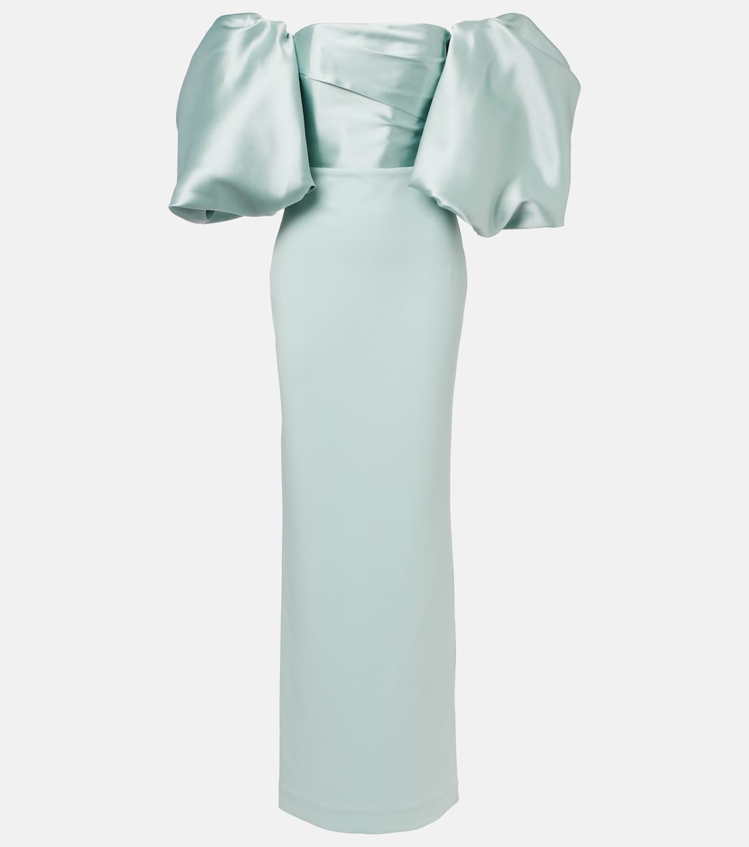 Vestido de fiesta Floris con mangas abullonadas | Solace London