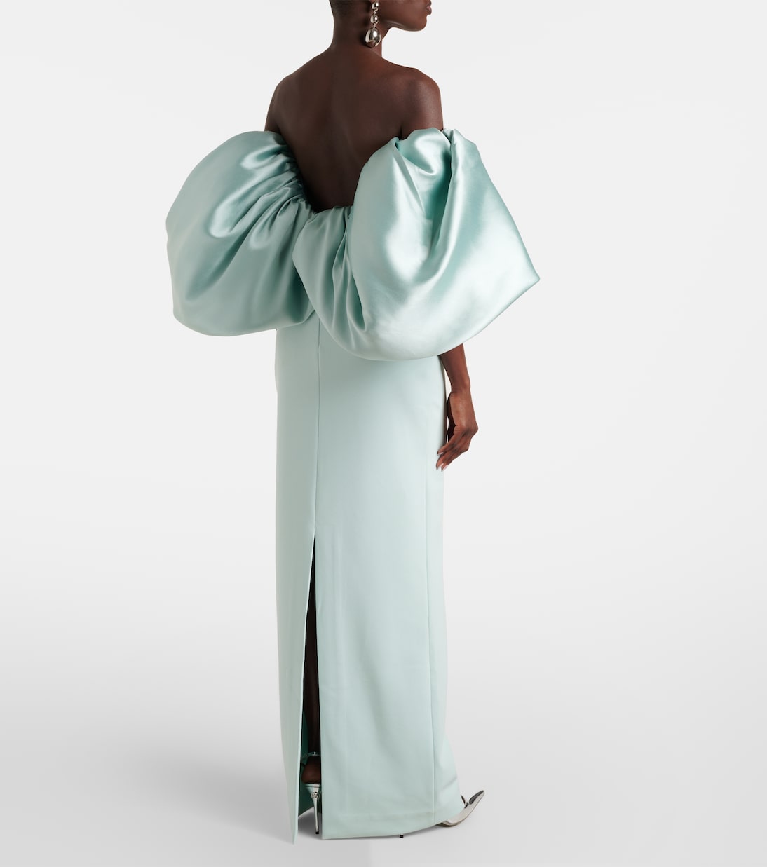 Vestido de fiesta Floris con mangas abullonadas | Solace London