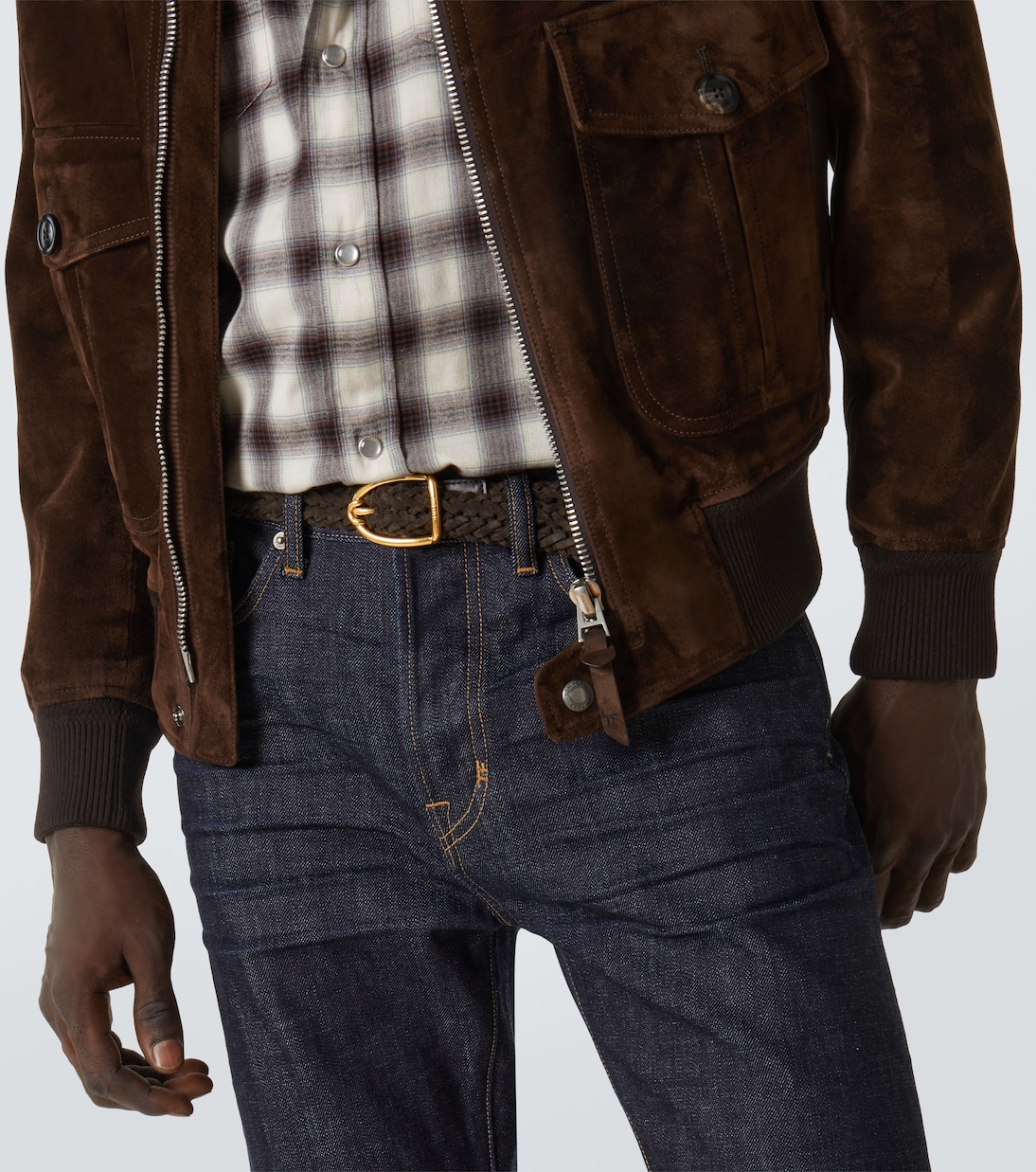 Braided suede belt | Tom Ford