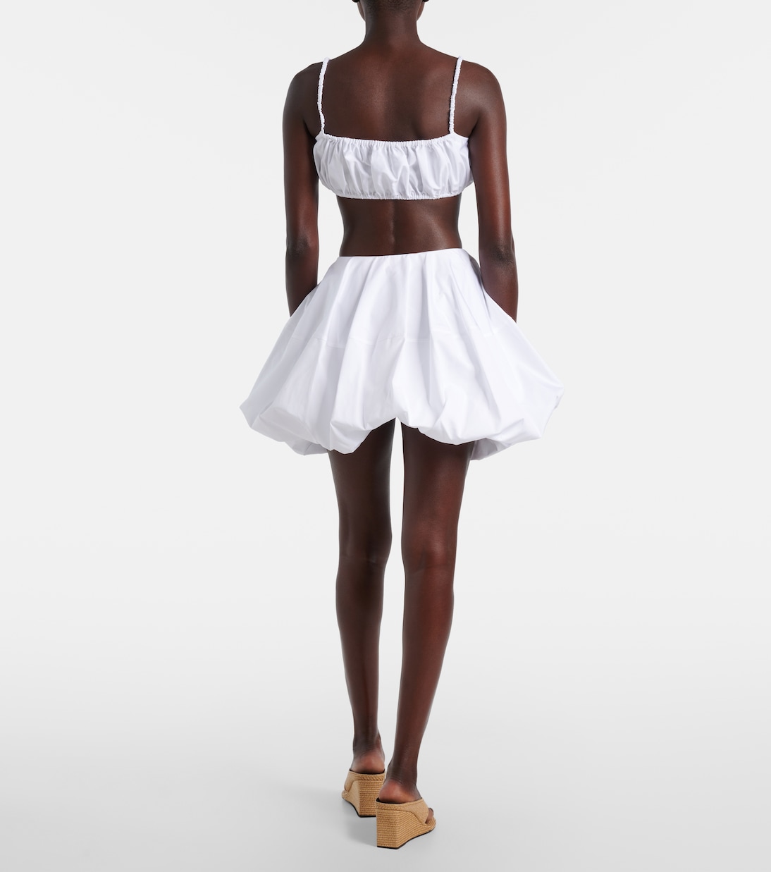 Cotton poplin miniskirt | Alaïa