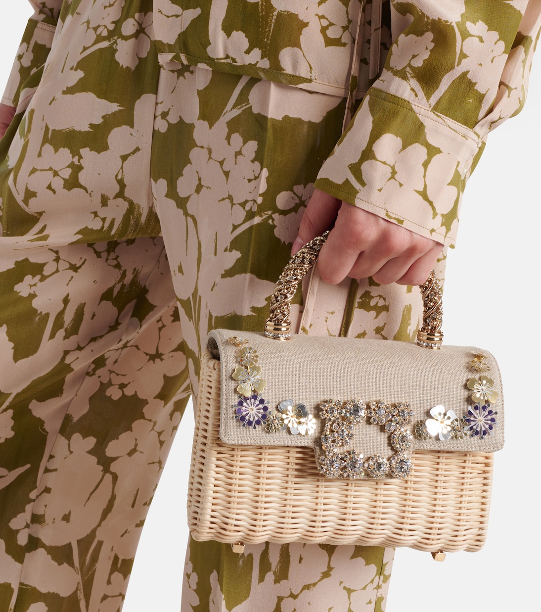 Jewel Efflorescence Mini tote bag | Roger Vivier