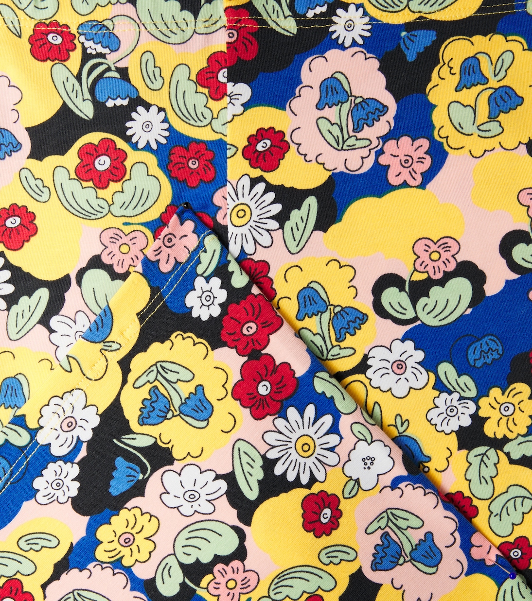 Floral cotton-blend flared pants | Mini Rodini