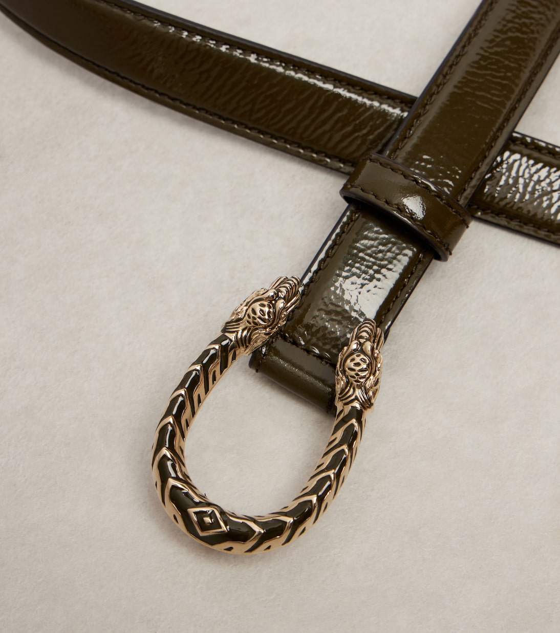 Ceinture Dionysus en cuir verni | Gucci