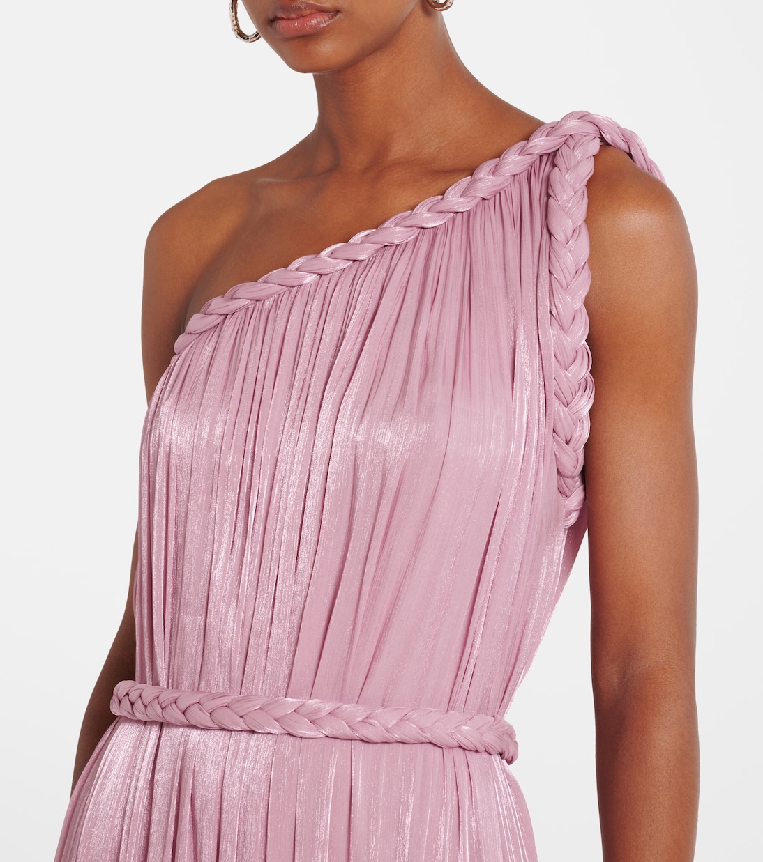 Isilda lamé georgette gown | Costarellos