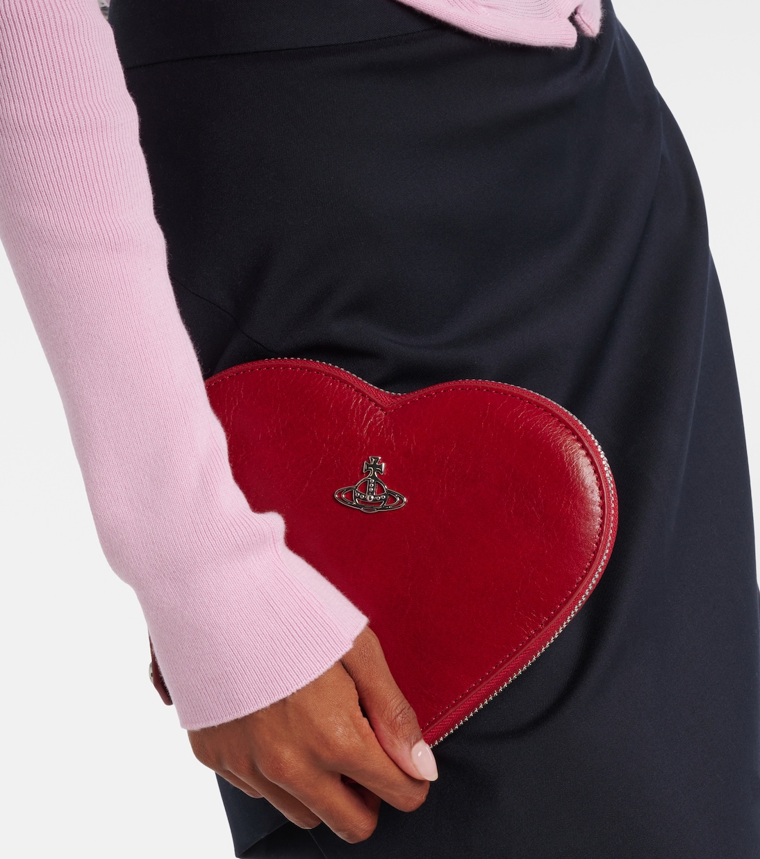 Heart Mini faux leather clutch | Vivienne Westwood