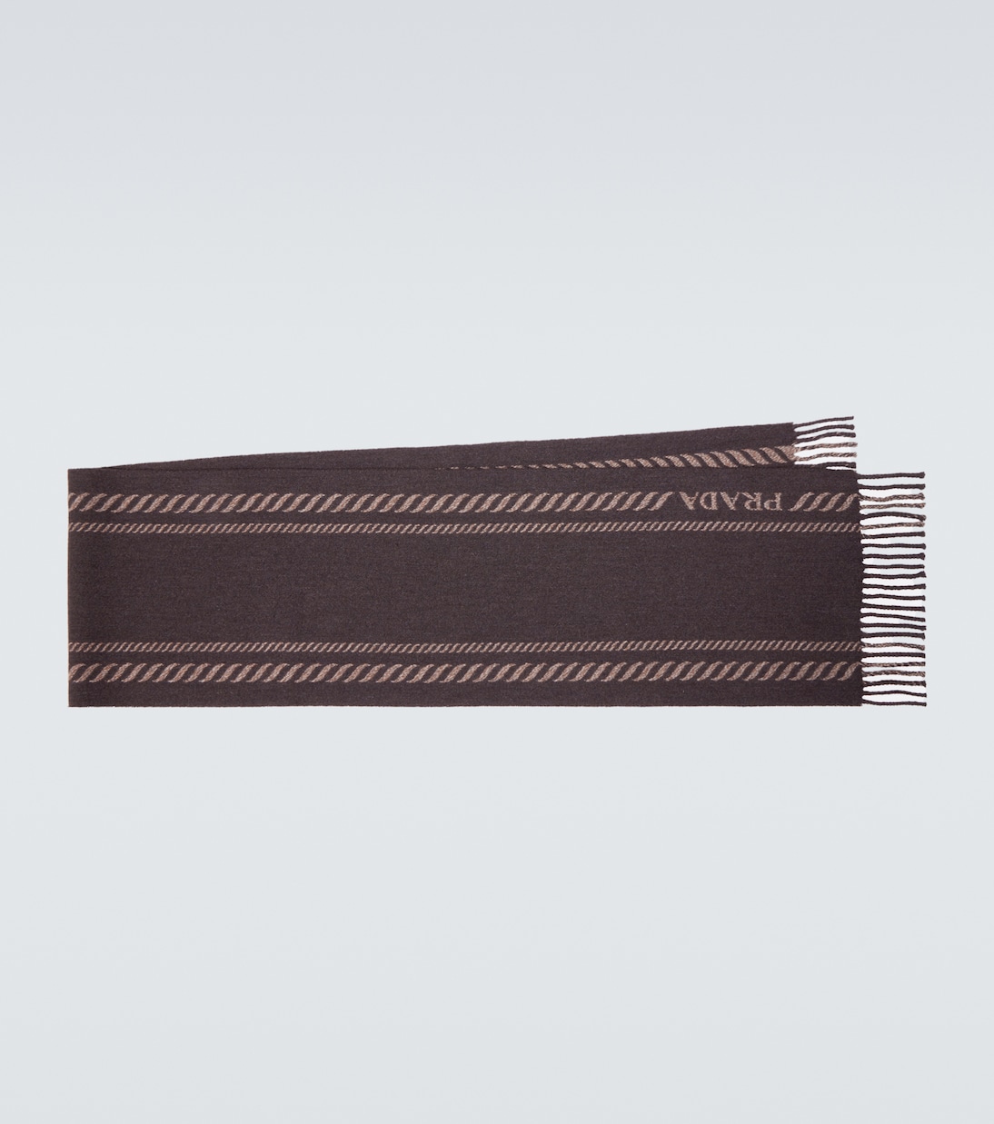 Logo wool and cashmere scarf | Prada