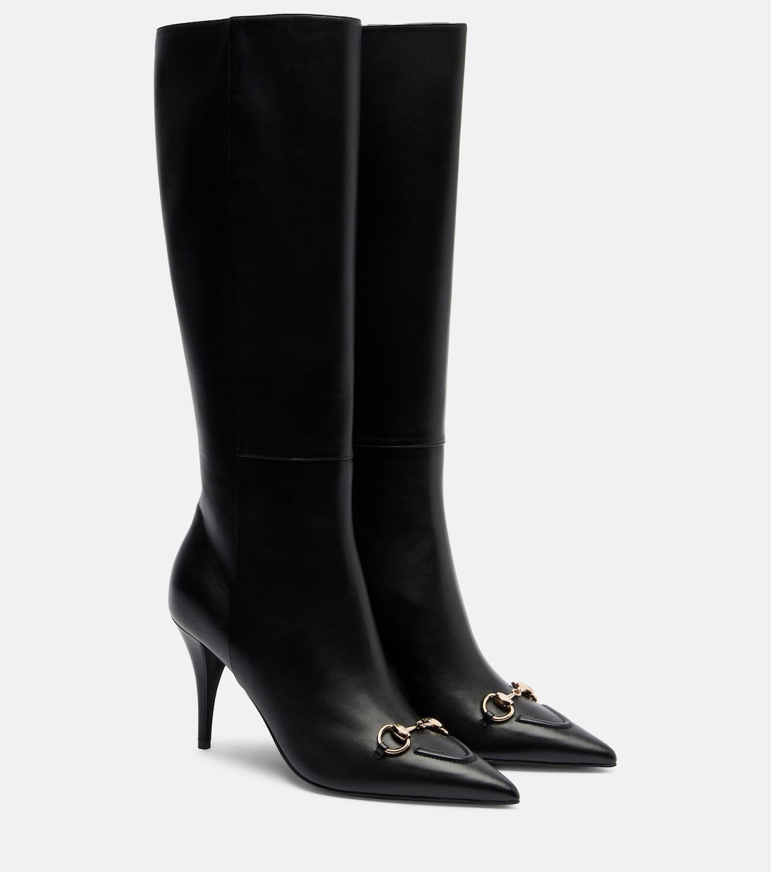 Botas altas Erin de piel | Gucci
