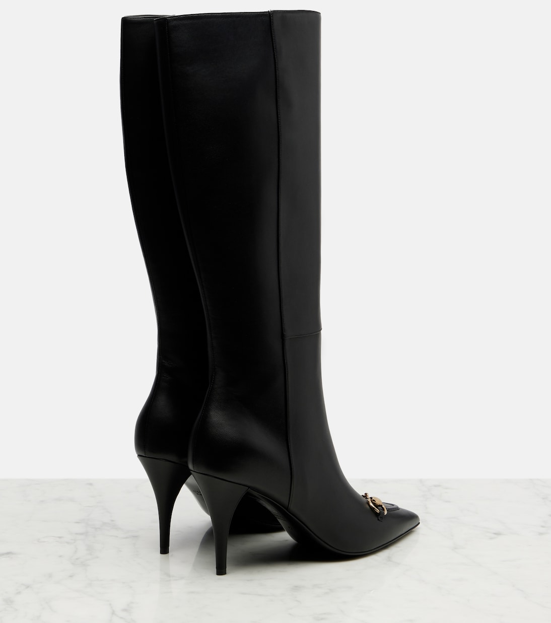 Botas altas Erin de piel | Gucci