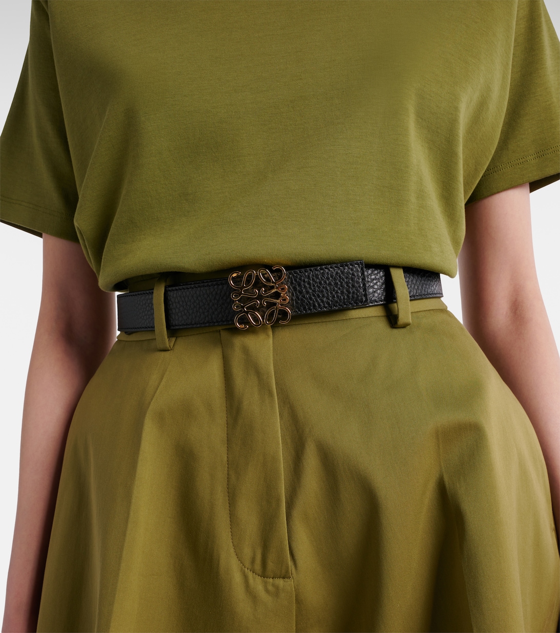 Cinturón de piel con anagrama | Loewe