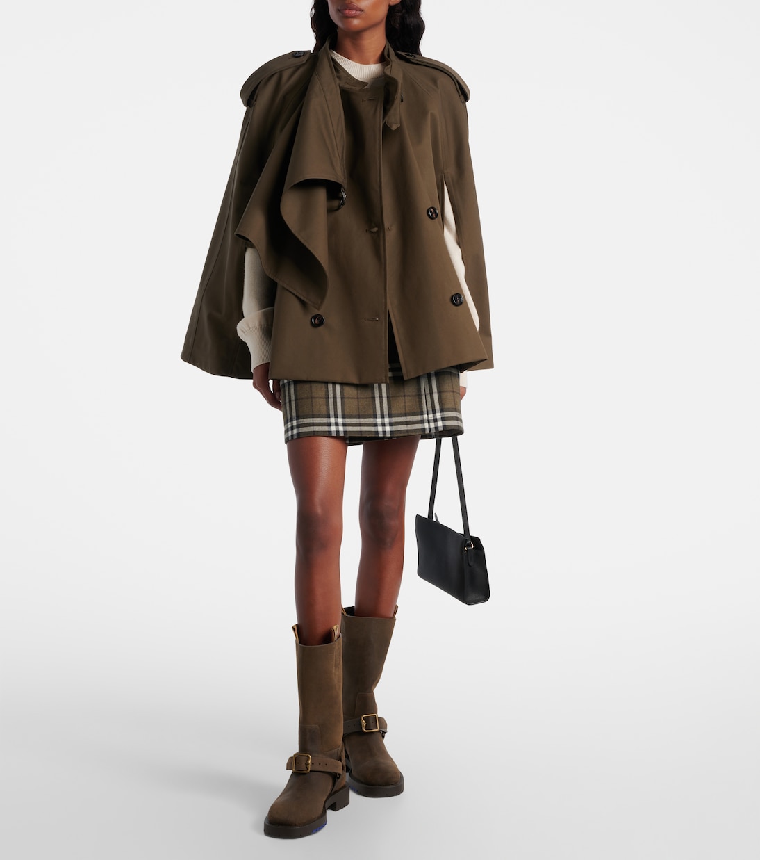 Burberry Check wool miniskirt | Burberry