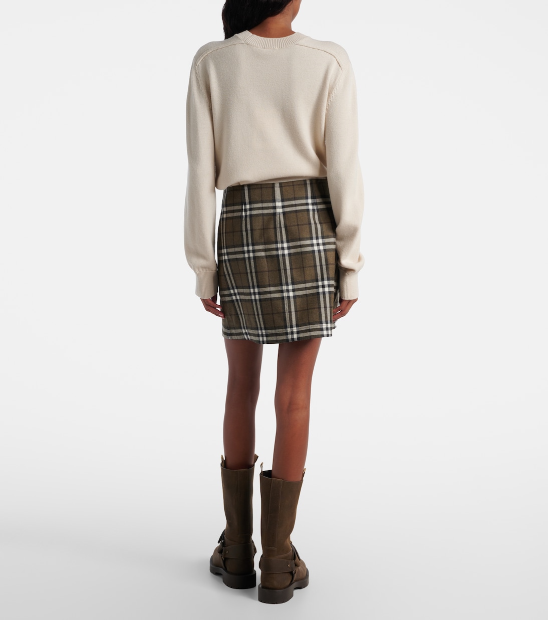 Burberry Check wool miniskirt | Burberry