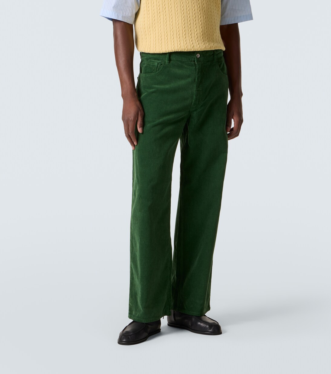 Cotton corduroy wide-leg pants | Auralee