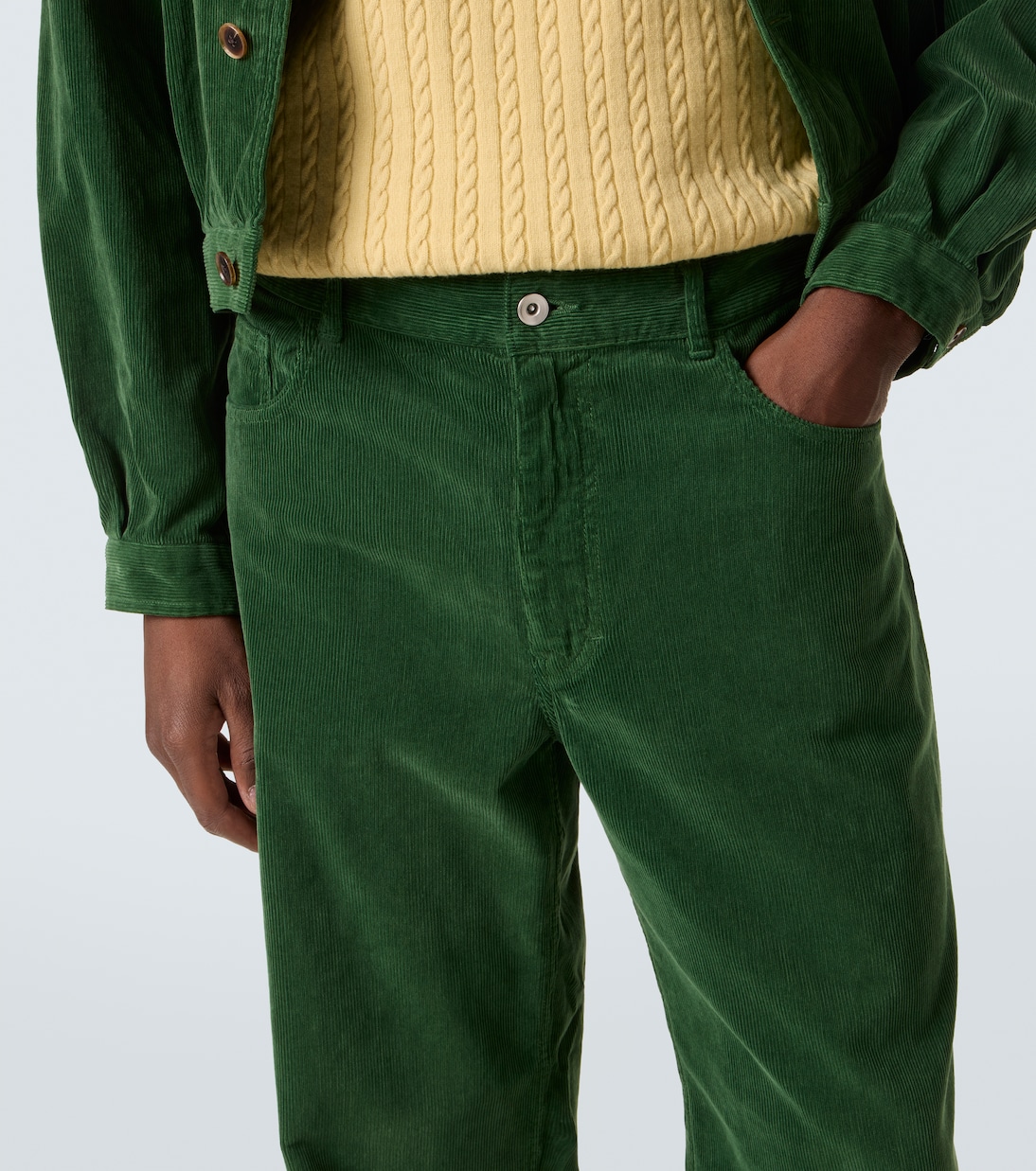 Cotton corduroy wide-leg pants | Auralee