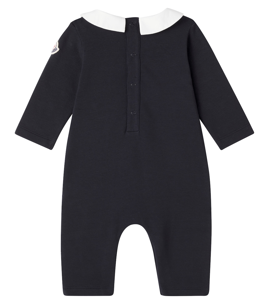 Baby - Jumpsuit in pile di misto cotone con logo | Moncler Enfant