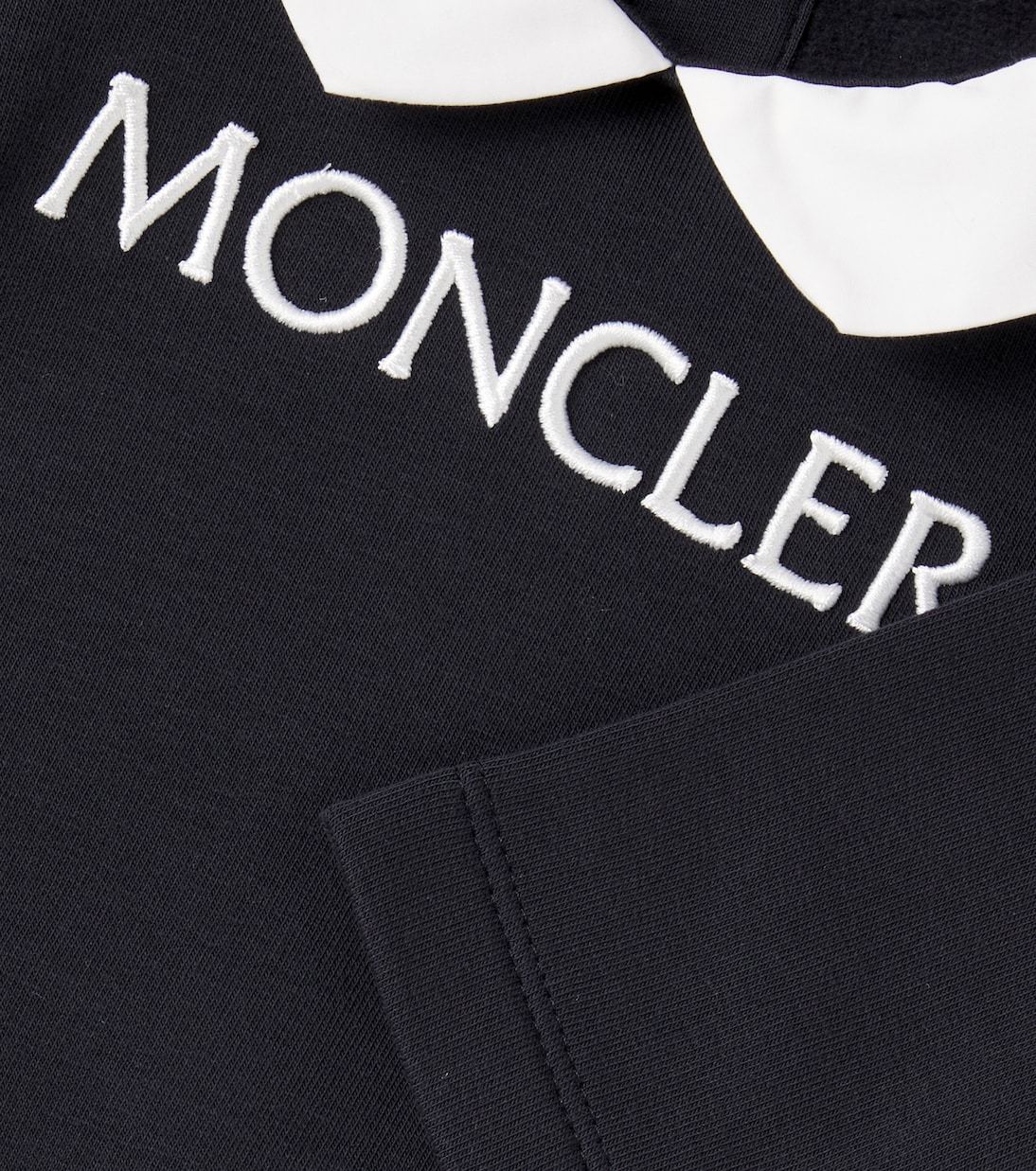 Baby - Jumpsuit in pile di misto cotone con logo | Moncler Enfant