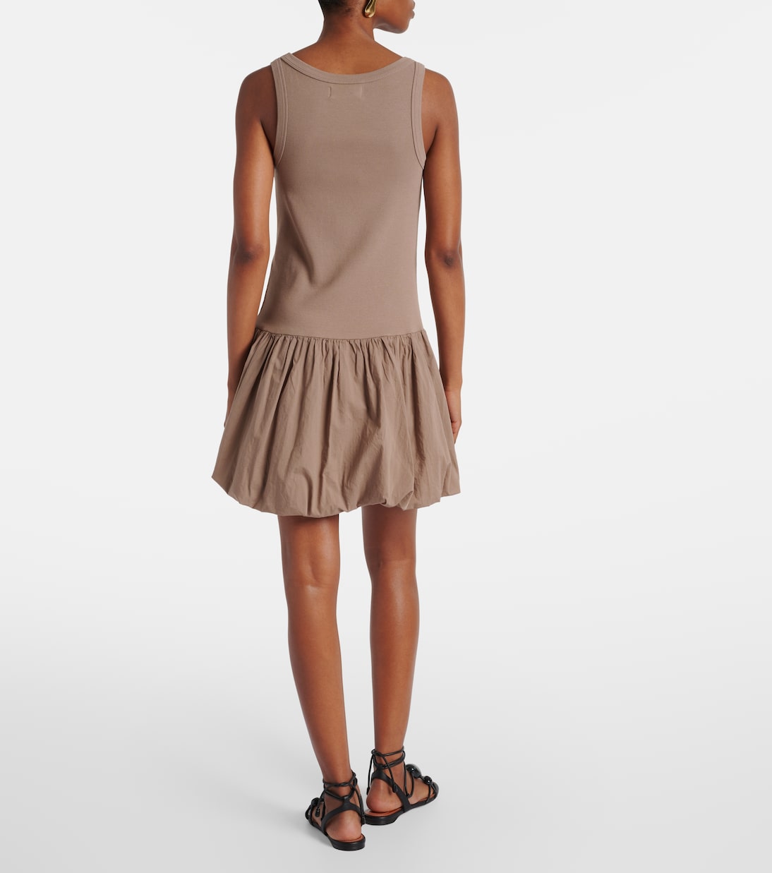 Isla cotton-blend poplin minidress | Velvet
