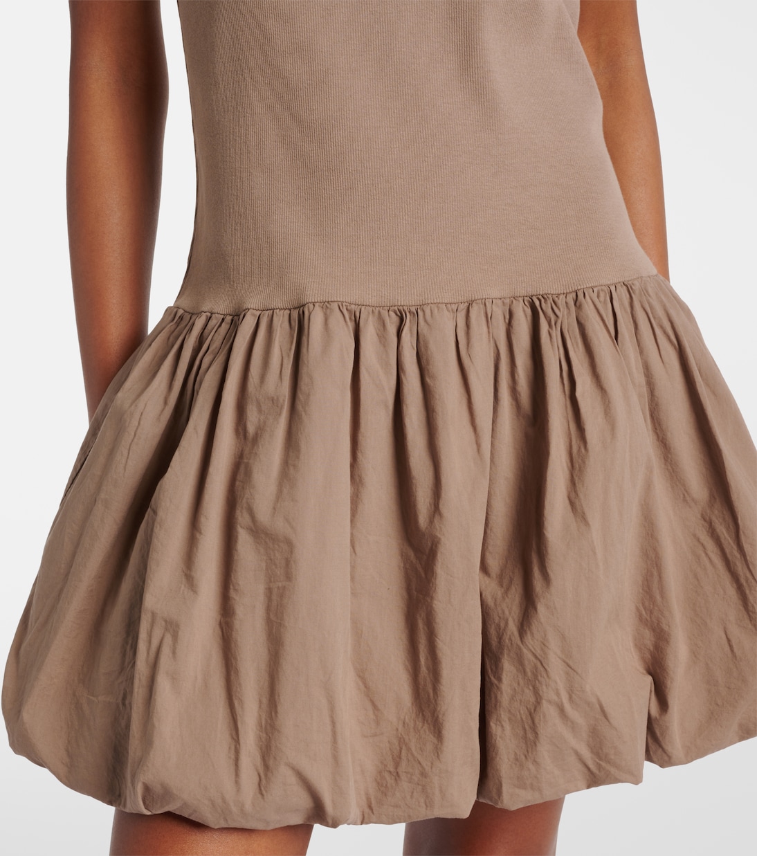 Isla cotton-blend poplin minidress | Velvet